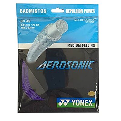 Yonex BG Aerosonic Corde de badminton Violet - Publicité Yonex BG Aerosonic Corde de badminton Violet - Publicité