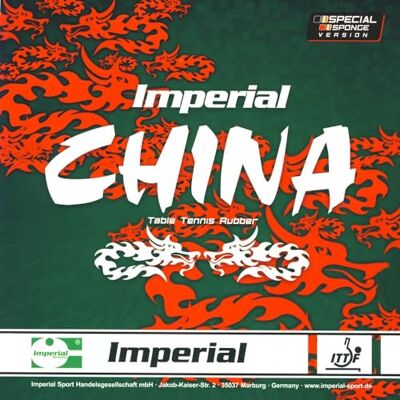 Imperial China Special Sponge Revêtement de Tennis de Table Chinois Picots intérieurs Allround Homologué ITTF - Publicité Imperial China Special Sponge Revêtement de Tennis de Table Chinois Picots intérieurs Allround Homologué ITTF - Publicité