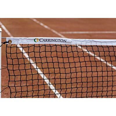 Carrington Filet de Tennis Club Tournoi 3mm Filet spécial Terre-battue avec Une Bande Non salissante ! - Publicité Carrington Filet de Tennis Club Tournoi 3mm Filet spécial Terre-battue avec Une Bande Non salissante ! - Publicité