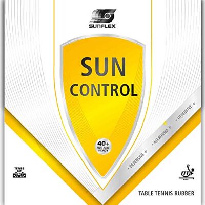 sunflex sport Revêtement de compétition pour raquette de tennis de table SUN Control 1,8 mm Noir - Publicité sunflex sport Revêtement de compétition pour raquette de tennis de table SUN Control 1,8 mm Noir - Publicité