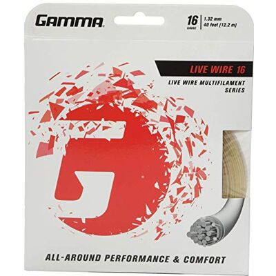 Gamma Cordage de tennis Live Wire Naturel, 12.2 m Set - Publicité Gamma Cordage de tennis Live Wire Naturel, 12.2 m Set - Publicité