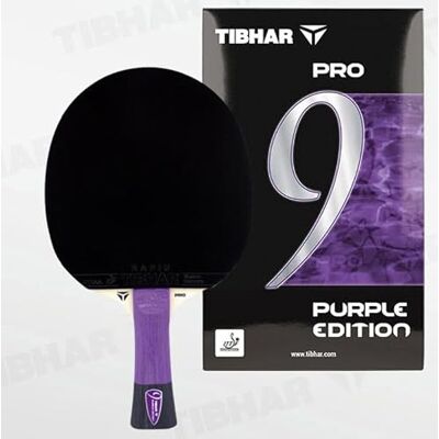 Tibhar Raquette de tennis de table Pro Édition Violette Raquette TT avec approbation ITTF - Publicité Tibhar Raquette de tennis de table Pro Édition Violette Raquette TT avec approbation ITTF - Publicité