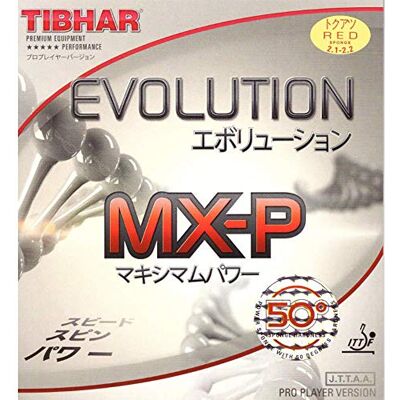 Tibhar Evolution MX-P 50 Caoutchouc de tennis de table Rouge 2,1-2,2 - Publicité Tibhar Evolution MX-P 50 Caoutchouc de tennis de table Rouge 2,1-2,2 - Publicité