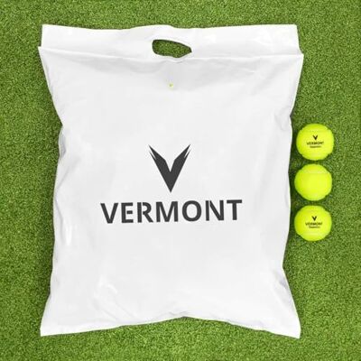 Vermont Balles d’Entraînement de Tennis – Seau de 60 Noyau sans Pression, Durables Adaptées à Toutes Surfaces Idéal Clubs, Écoles et Entraîneurs (Pack de Recharge de 60 Balles) - Publicité Vermont Balles d’Entraînement de Tennis – Seau de 60 Noyau sans Pression, Durables Adaptées à Toutes Surfaces Idéal Clubs, Écoles et Entraîneurs (Pack de Recharge de 60 Balles) - Publicité