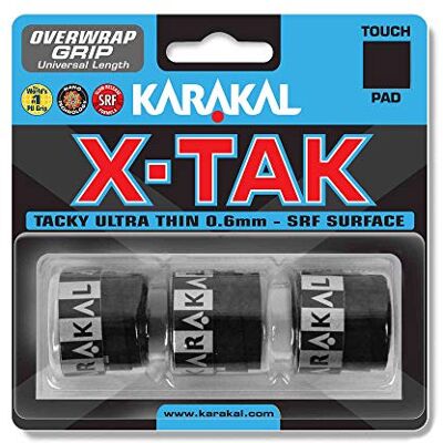 Karakal - XTAK - Noir - 0.6mm - Overgrip - Publicité Karakal - XTAK - Noir - 0.6mm - Overgrip - Publicité