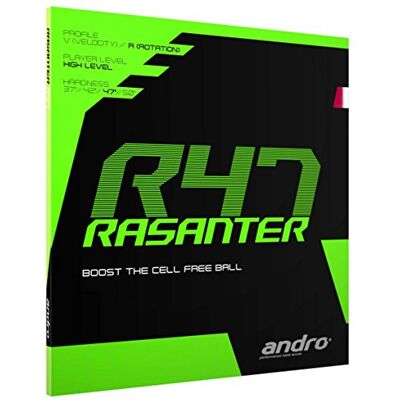 Andro Revêtement Rasanter R 47, vert, 2,3 mm - Publicité Andro Revêtement Rasanter R 47, vert, 2,3 mm - Publicité
