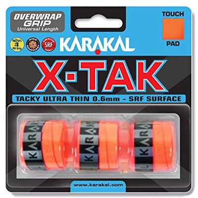 Karakal - XTAK Overgrip 0.6mm - Orange - Overgrip - Publicité Karakal - XTAK Overgrip 0.6mm - Orange - Overgrip - Publicité
