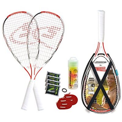 Speedminton S400 Set de Badminton Noir/Blanc/Rouge - Publicité Speedminton S400 Set de Badminton Noir/Blanc/Rouge - Publicité