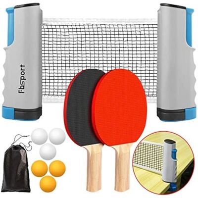 FBSPORT Set de Tennis de Table Kit Table Filet de Ping Pong, 2 Raquettes, 6 Balles, 1 Sac, 1 Filet Extensible - Publicité FBSPORT Set de Tennis de Table Kit Table Filet de Ping Pong, 2 Raquettes, 6 Balles, 1 Sac, 1 Filet Extensible - Publicité