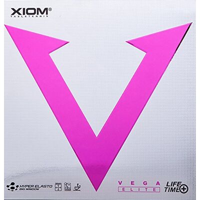 Xiom Vega Elite de tennis de table en caoutchouc, noir - Publicité Xiom Vega Elite de tennis de table en caoutchouc, noir - Publicité