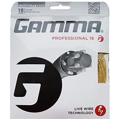Gamma Live Wire Professional Corde de Tennis Naturel 18 g - Publicité Gamma Live Wire Professional Corde de Tennis Naturel 18 g - Publicité