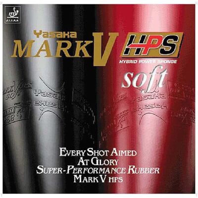Yasaka Mark V HPS Soft Max Raquette de tennis de table Noir - Publicité Yasaka Mark V HPS Soft Max Raquette de tennis de table Noir - Publicité