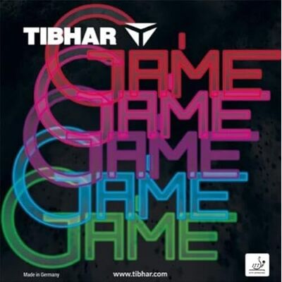 Tibhar Game Revêtement de tennis de table (rouge, 2,0 mm) - Publicité Tibhar Game Revêtement de tennis de table (rouge, 2,0 mm) - Publicité