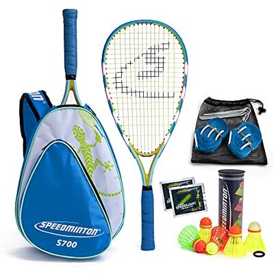 Speedminton S700 Set de 2 Raquettes Mixte Adulte, Multicolore Jaune/Bleu, 60 cm - Publicité Speedminton S700 Set de 2 Raquettes Mixte Adulte, Multicolore Jaune/Bleu, 60 cm - Publicité