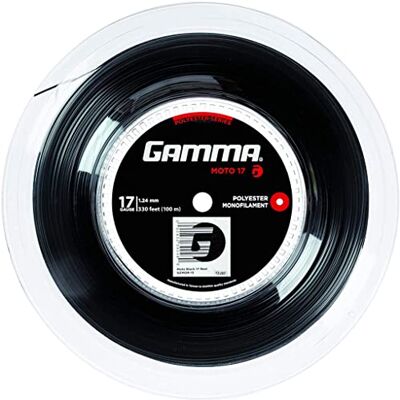 Gamma Moto 100M Schwarz Tennis Bobine Cordage 100M Monofilament Noir 1,24 - Publicité Gamma Moto 100M Schwarz Tennis Bobine Cordage 100M Monofilament Noir 1,24 - Publicité