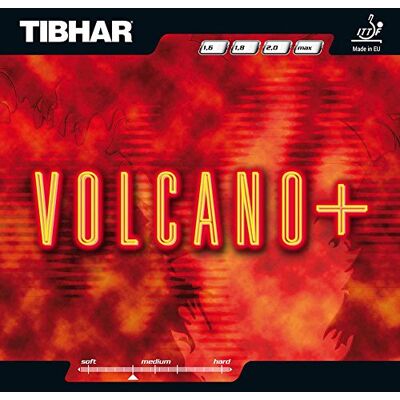 Tibhar Plaquette Volcano+, rouge, 2,3 mm. Publicité Tibhar Plaquette Volcano+, rouge, 2,3 mm. Publicité