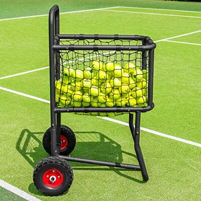 Vermont Chariot pour Balles de Tennis – Trolley en Acier avec Capacité de 300 Balles - Publicité Vermont Chariot pour Balles de Tennis – Trolley en Acier avec Capacité de 300 Balles - Publicité