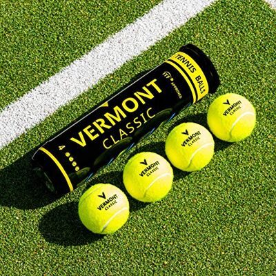 Vermont Balles de Tennis d’Entraînement Classic Tour – Balles à Acheter en Gros pour Clubs de Tennis/Padel - Publicité Vermont Balles de Tennis d’Entraînement Classic Tour – Balles à Acheter en Gros pour Clubs de Tennis/Padel - Publicité