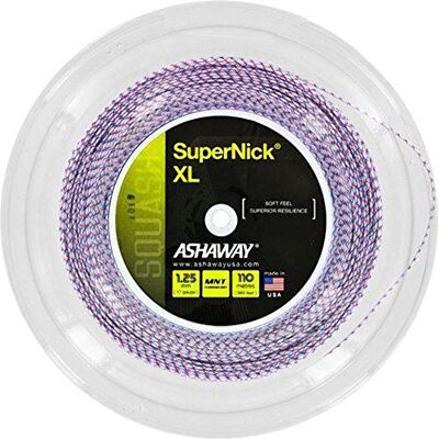 ASHAWAY SuperNick XL 17 1.25 mm 110 m Cordage squash - Publicité ASHAWAY SuperNick XL 17 1.25 mm 110 m Cordage squash - Publicité