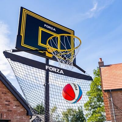FORZA Filet de Retour de Basketball Solo Entraîneur de Rebond de Basketball Portable pour la Pratique Individuelle du Tir – Filet Durable Résistant aux Intempéries avec Sac de Transport et Sacs de - Publicité FORZA Filet de Retour de Basketball Solo Entraîneur de Rebond de Basketball Portable pour la Pratique Individuelle du Tir – Filet Durable Résistant aux Intempéries avec Sac de Transport et Sacs de - Publicité