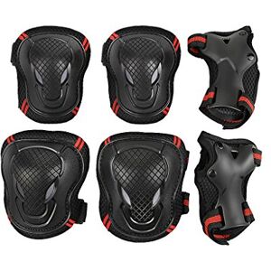 RUIXIA Sets de Protection Rollers 6Pcs Protection Sport Coudières Genouillère Protège-Poignets pour Enfant et Adulte pour Vélo Skateboard Roller Scooter Trottinette - Publicité RUIXIA Sets de Protection Rollers 6Pcs Protection Sport Coudières Genouillère Protège-Poignets pour Enfant et Adulte pour Vélo Skateboard Roller Scooter Trottinette - Publicité