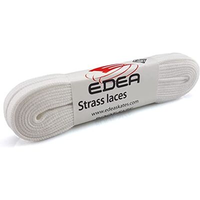 EDEA Lacets de patin à glace avec cristaux, blanc, taille : 240 - Publicité EDEA Lacets de patin à glace avec cristaux, blanc, taille : 240 - Publicité