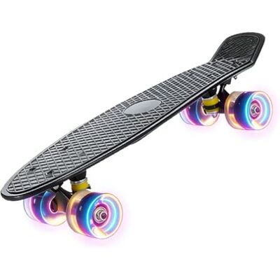 ERNAN Skateboard Complet Mini Cruiser pour Enfants 22",Skateboard avec Roues LED pour Enfants Débutants Filles Garçons Adolescents Adultes - Publicité ERNAN Skateboard Complet Mini Cruiser pour Enfants 22",Skateboard avec Roues LED pour Enfants Débutants Filles Garçons Adolescents Adultes - Publicité