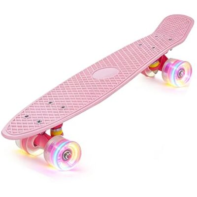 ERNAN Skateboard Complet Mini Cruiser pour Enfants 22",Skateboard avec Roues LED pour Enfants Débutants Filles Garçons Adolescents Adultes - Publicité ERNAN Skateboard Complet Mini Cruiser pour Enfants 22",Skateboard avec Roues LED pour Enfants Débutants Filles Garçons Adolescents Adultes - Publicité