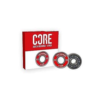 CORE ABEC 9 Lot de 4 roulements 608 scellés de qualité supérieure pour skateboards, longboards, trottinettes et patins à roulettes Rouge ABEC 9 - Publicité CORE ABEC 9 Lot de 4 roulements 608 scellés de qualité supérieure pour skateboards, longboards, trottinettes et patins à roulettes Rouge ABEC 9 - Publicité