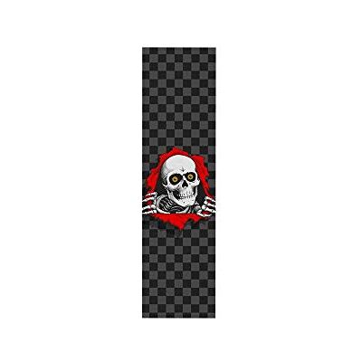 Powell Peralta Ripper Checker Grey 9"x33" Grip Skateboard - Publicité Powell Peralta Ripper Checker Grey 9"x33" Grip Skateboard - Publicité