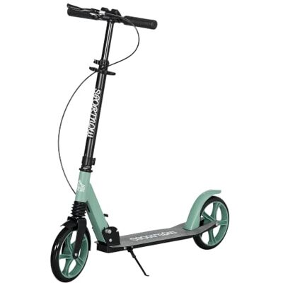 HOMCOM Trottinette Pliable pour Adultes 14+ Ans Guidon Réglable Grandes Roues de 20 cm, Amortisseur, Double Frein, Aluminium - Publicité HOMCOM Trottinette Pliable pour Adultes 14+ Ans Guidon Réglable Grandes Roues de 20 cm, Amortisseur, Double Frein, Aluminium - Publicité