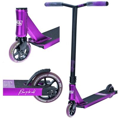 NKD Trottinette de Stunt – Rally V4 Roulements Haute Performance ABEC-9 Guidon Rotatif à 360° pour Le Freestyle Alliage d’Aluminium 6061 Durable - Publicité NKD Trottinette de Stunt – Rally V4 Roulements Haute Performance ABEC-9 Guidon Rotatif à 360° pour Le Freestyle Alliage d’Aluminium 6061 Durable - Publicité