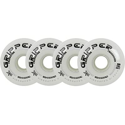 Labeda Lot de 4 roulettes pour Roller Hockey Gripper Crossover Soft 76A Blanc 68 mm - Publicité Labeda Lot de 4 roulettes pour Roller Hockey Gripper Crossover Soft 76A Blanc 68 mm - Publicité