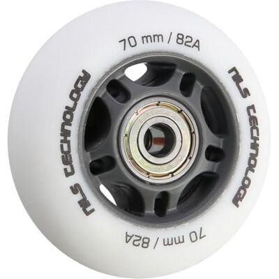 Nils Extreme PESPORT Roller Blade Roues avec Roulement ABEC9-4 Lot de roues pour patins à roulettes d'intérieur et d'extérieur 82A 70x24 Blanc mat - Publicité Nils Extreme PESPORT Roller Blade Roues avec Roulement ABEC9-4 Lot de roues pour patins à roulettes d'intérieur et d'extérieur 82A 70x24 Blanc mat - Publicité