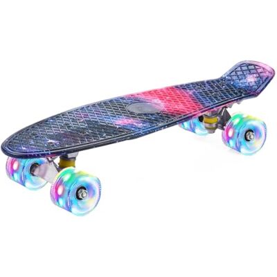 ERNAN Skateboard Complet Mini Cruiser pour Enfants 22",Skateboard avec Roues LED pour Enfants Débutants Filles Garçons Adolescents Adultes - Publicité ERNAN Skateboard Complet Mini Cruiser pour Enfants 22",Skateboard avec Roues LED pour Enfants Débutants Filles Garçons Adolescents Adultes - Publicité