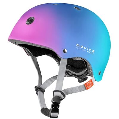 Movino Casque Enfant Ajustable pour Enfants et Ados 55-58 cm M Coque ABS+EPS et 11 Ouvertures d’Aération Casque de Vélo pour Vélo, Rollers, Trottinette et Skateboard Element Arc-en-Ciel - Publicité Movino Casque Enfant Ajustable pour Enfants et Ados 55-58 cm M Coque ABS+EPS et 11 Ouvertures d’Aération Casque de Vélo pour Vélo, Rollers, Trottinette et Skateboard Element Arc-en-Ciel - Publicité