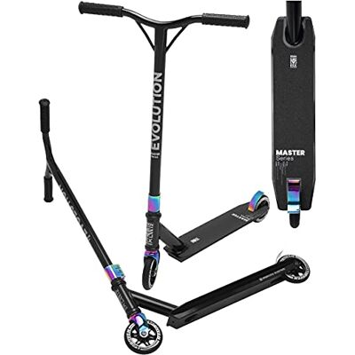 Trottinette Freestyle Evolution Master 110mm RAVEN Master Adulte Enfant Noir/Neo Chrome Mixte Stunt Scooter Robuste Kickscooter - Publicité Trottinette Freestyle Evolution Master 110mm RAVEN Master Adulte Enfant Noir/Neo Chrome Mixte Stunt Scooter Robuste Kickscooter - Publicité