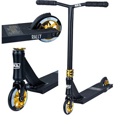 NKD Trottinette de Stunt – Rally V4 Roulements Haute Performance ABEC-9 Guidon Rotatif à 360° pour Le Freestyle Alliage d’Aluminium 6061 Durable - Publicité NKD Trottinette de Stunt – Rally V4 Roulements Haute Performance ABEC-9 Guidon Rotatif à 360° pour Le Freestyle Alliage d’Aluminium 6061 Durable - Publicité