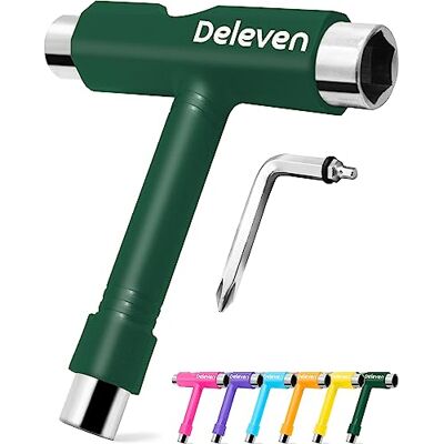 D Deleven Deleven Outil de Skate Tout-en-Un Multifonction Léger et Portable avec Clé Allen 2-en-1 et Tournevis Phillips Ajustez Patins à roulettes, Longboards, Skateboards, Quads, Roues, Trucks et Kingpin - Publicité D Deleven Deleven Outil de Skate Tout-en-Un Multifonction Léger et Portable avec Clé Allen 2-en-1 et Tournevis Phillips Ajustez Patins à roulettes, Longboards, Skateboards, Quads, Roues, Trucks et Kingpin - Publicité