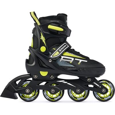 Roller en Ligne RAVEN Profession Pointure Ajustable Noir/Lime Taille 28-32(18cm-20,5cm) Réglable Mixte - Publicité Roller en Ligne RAVEN Profession Pointure Ajustable Noir/Lime Taille 28-32(18cm-20,5cm) Réglable Mixte - Publicité