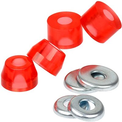 FunTomia Caoutchouc de direction pour longboard, skateboard ou mini board (Bushings) pour deux axes - Publicité FunTomia Caoutchouc de direction pour longboard, skateboard ou mini board (Bushings) pour deux axes - Publicité