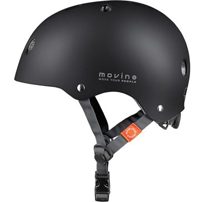 Movino Casque Enfant Ajustable 51-54 cm S Coque ABS+EPS et 11 Ouvertures d’Aération Casque de Vélo pour Filles et Garçons Rollers, Trottinette et Skateboard Element Noir - Publicité Movino Casque Enfant Ajustable 51-54 cm S Coque ABS+EPS et 11 Ouvertures d’Aération Casque de Vélo pour Filles et Garçons Rollers, Trottinette et Skateboard Element Noir - Publicité
