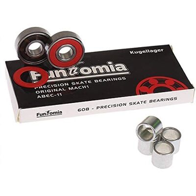 FunTomia Mach1® 2RS ABEC-11 Roulements pour rollers et planches à roulettes - Publicité FunTomia Mach1® 2RS ABEC-11 Roulements pour rollers et planches à roulettes - Publicité