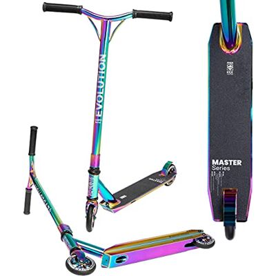 Trottinette Freestyle Evolution Master 110mm RAVEN Master Adulte Enfant Neo Chrome Mixte Stunt Scooter Robuste Kickscooter - Publicité Trottinette Freestyle Evolution Master 110mm RAVEN Master Adulte Enfant Neo Chrome Mixte Stunt Scooter Robuste Kickscooter - Publicité