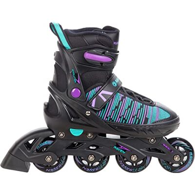 Raven Cande Noir/Menthe/Violet - Roller en ligne - Publicité Raven Cande Noir/Menthe/Violet - Roller en ligne - Publicité