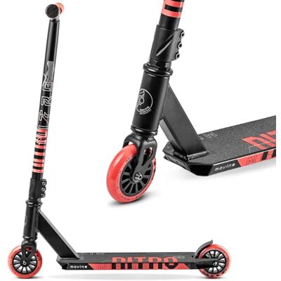 Trottinette Freestyle Movino Nitro Pro Stunt Trick Scooter Roulements ABEC 9 Trottinette Résistante aux Acrobaties Roues de 100mm Poids 3,5kg Aluminium 6061 - Publicité Trottinette Freestyle Movino Nitro Pro Stunt Trick Scooter Roulements ABEC 9 Trottinette Résistante aux Acrobaties Roues de 100mm Poids 3,5kg Aluminium 6061 - Publicité