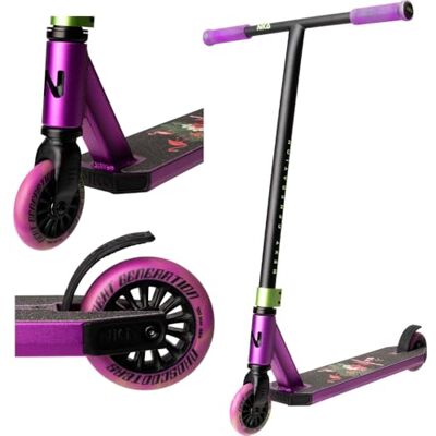 NKD Trottinette de Stunt – Next Generation Roulements Haute Performance ABEC-9 Guidon Rotatif à 360° pour Le Freestyle Alliage d’Aluminium 6061 Durable - Publicité NKD Trottinette de Stunt – Next Generation Roulements Haute Performance ABEC-9 Guidon Rotatif à 360° pour Le Freestyle Alliage d’Aluminium 6061 Durable - Publicité