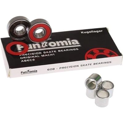 FunTomia Mach1 S&S Roulements à Billes 2RS série 608 pour Rollers et Planches à roulettes Lot de 32 Roulement à Bille ABEC-9 - Publicité FunTomia Mach1 S&S Roulements à Billes 2RS série 608 pour Rollers et Planches à roulettes Lot de 32 Roulement à Bille ABEC-9 - Publicité