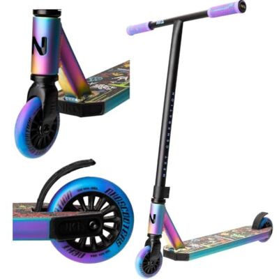 NKD Trottinette de Stunt – Next Generation Roulements Haute Performance ABEC-9 Guidon Rotatif à 360° pour Le Freestyle Alliage d’Aluminium 6061 Durable - Publicité NKD Trottinette de Stunt – Next Generation Roulements Haute Performance ABEC-9 Guidon Rotatif à 360° pour Le Freestyle Alliage d’Aluminium 6061 Durable - Publicité