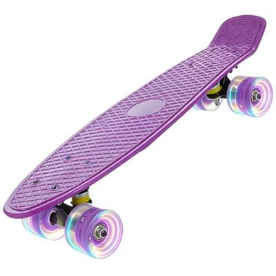 ERNAN Skateboard Complet Mini Cruiser pour Enfants 22",Skateboard avec Roues LED pour Enfants Débutants Filles Garçons Adolescents Adultes - Publicité ERNAN Skateboard Complet Mini Cruiser pour Enfants 22",Skateboard avec Roues LED pour Enfants Débutants Filles Garçons Adolescents Adultes - Publicité